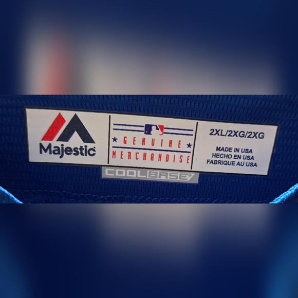 Chicago Cubs 2016 World Series Scrwarber Majestic Cool Jersey 2XL - Picture 3 of 3